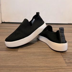 Primark Black Canvas Slip-On Sneakers